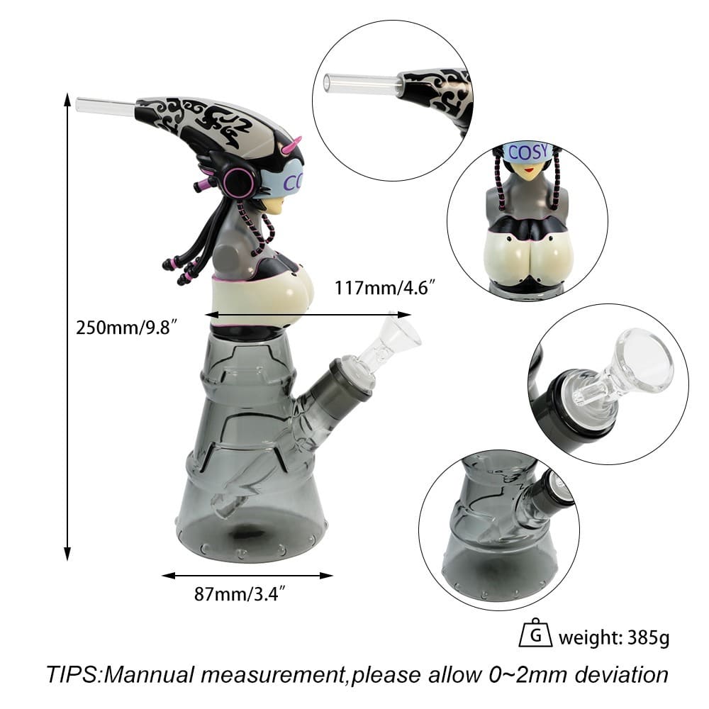 4a9553a5-a80b-4936-997a-d3307785.jpg CYBERPUNK WATERPIPE | 10" | ASSORTED | CY001 - Image 3