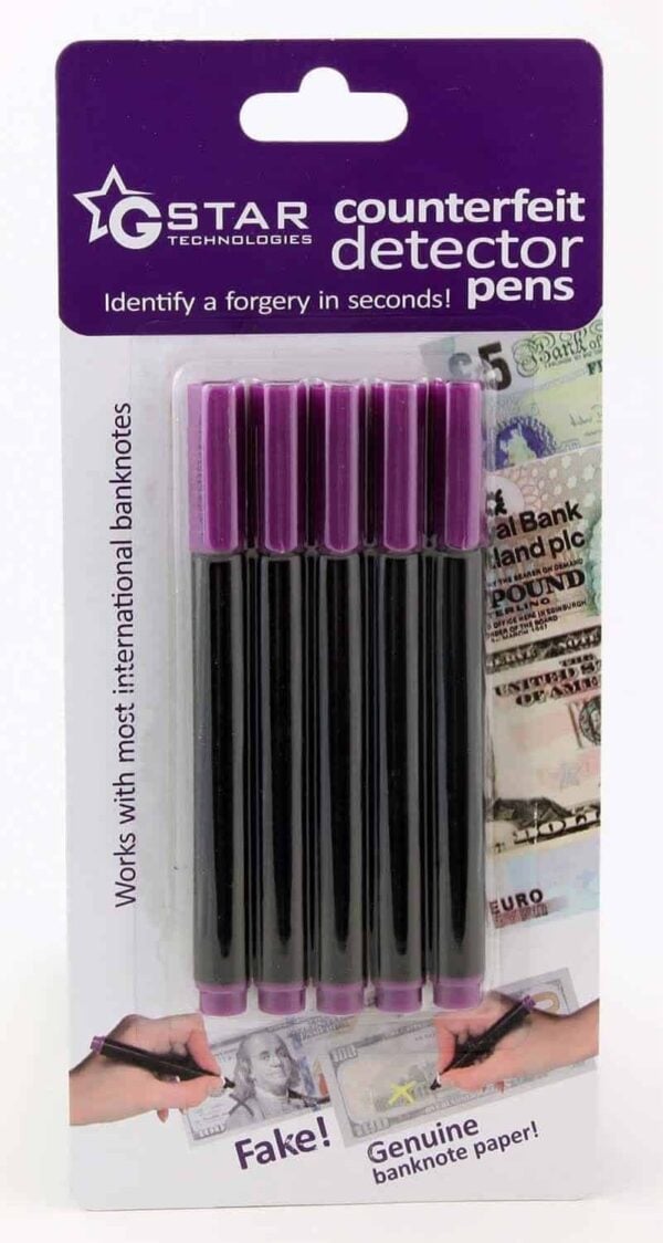 G-STAR COUNTERFEIT DETECTOR PEN | 5/PK - Image 1