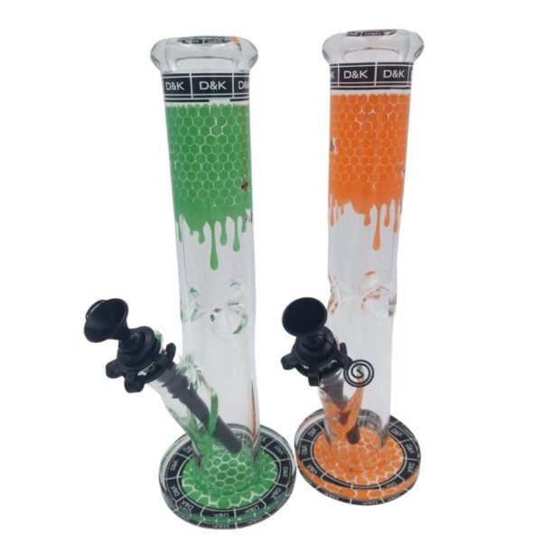D&K STRAIGHT BEAKER w/BOX | HONEY COMB DRIP | DK6491-37 | ASSORTED | 12" - Image 1