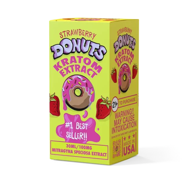 STRAWBERRY DONUTS KRATOM EXTRACT SHOTS | 12/BX - Image 2