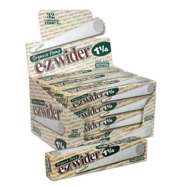 EZ WIDER ORIGINAL HEMP CONE | 1 1⁄4 | 12/32 PK - Image 1