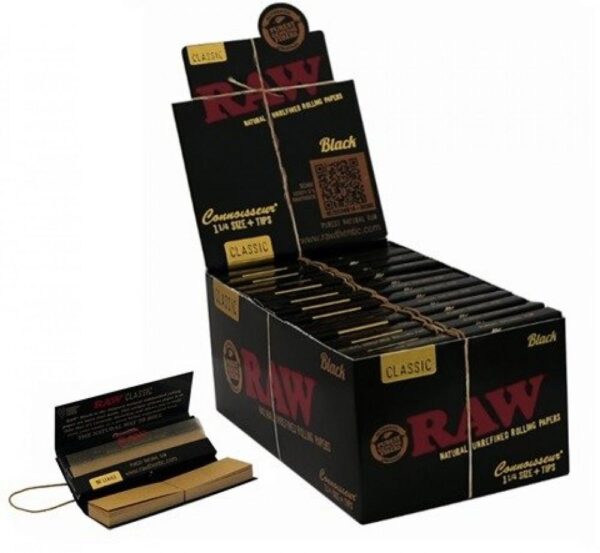 RAW BLACK CONNOISSEUR 1 1/4 | 50/BX - Image 1