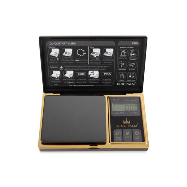 KING PALM SCALE KP-S100 | BLACK/GOLD | 100g x 0.01g - Image 2