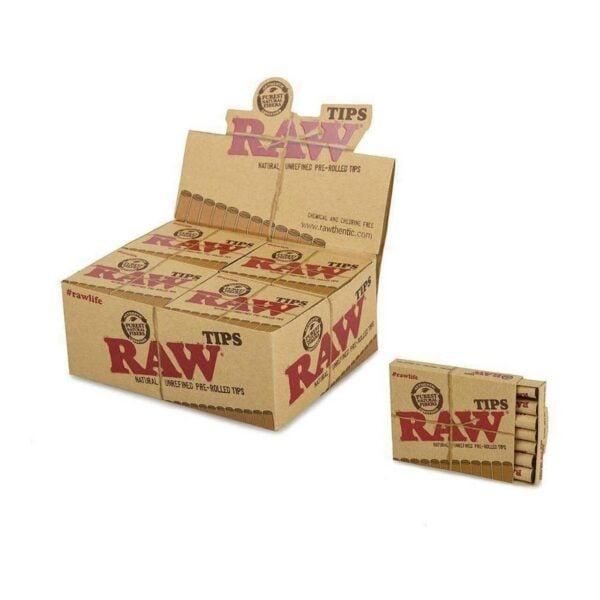 RAW PRE ROLLED TIPS | 20/BX - Image 1