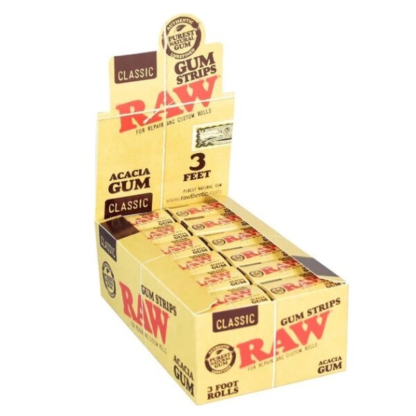 RAW ACACIA GUM STRIPS | 3 FT | 24/ BX - Image 1