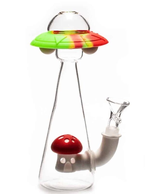 SILICONE UFO WATER PIPE | H154 | ASSORTED - Image 1