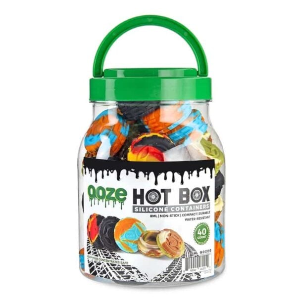 OOZE HOT BOX SILICONE CONTAINERS | 40/JAR - Image 1