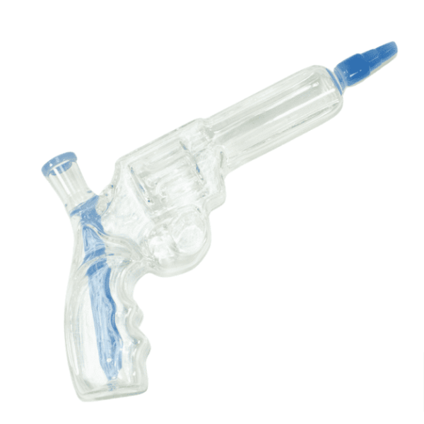 PISTOL GLASS WATER PIPE | KQ170 | 11" - Image 1