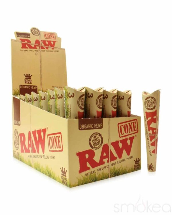 RAW ORGANIC CONES | KING SIZE | 3/32 PK - Image 1