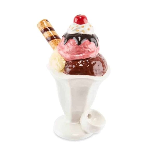 ICE CREAM SUNDAE CERAMIC PIPE | 7" - Image 2