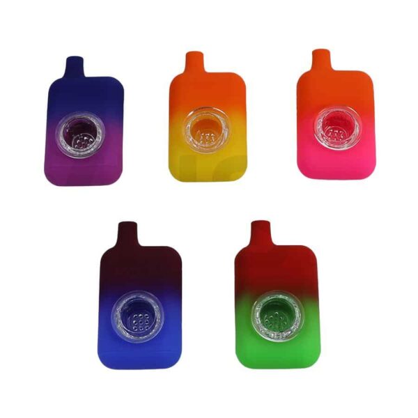 ELF BAR STYLE SILICONE HAND PIPE | ASSORTED | H273 - Image 1