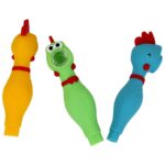 SILICONE SCREAMING CHICKEN HAND  PIPE | H240 | ASSORTED - Image 2