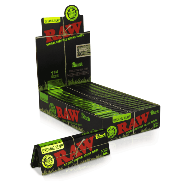 RAW BLACK ORGANIC | 1 1/4 | 24/BX - Image 1