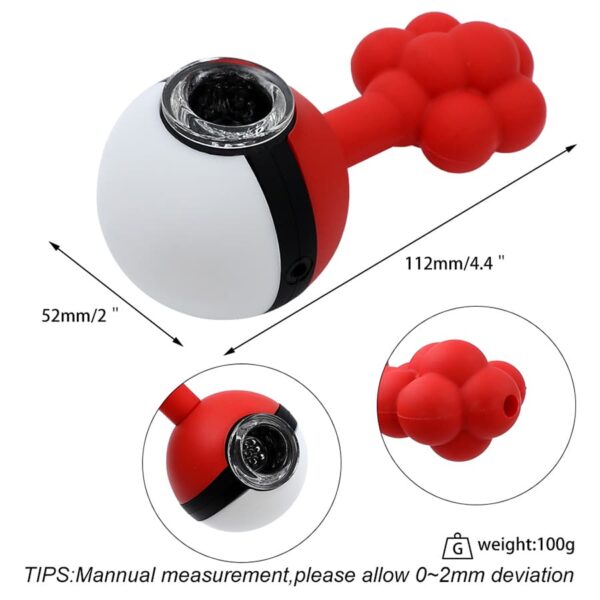 SILICONE POKEMON HAND PIPE | H243 | ASSORTED - Image 3