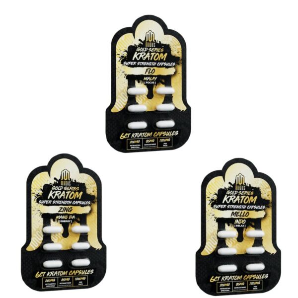 MODUS GOLD SERIES KRATOM CAPSULES | 1200 MG | 6 CT - Image 1