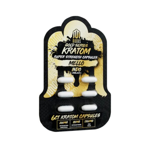 MODUS GOLD SERIES KRATOM CAPSULES | 1200 MG | 6 CT - Image 4