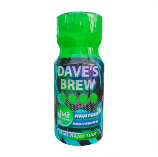 MIT THERAPY 'DAVE'S BREW' KRATOM SHOTS | 15ML | 12/ BX - Image 2