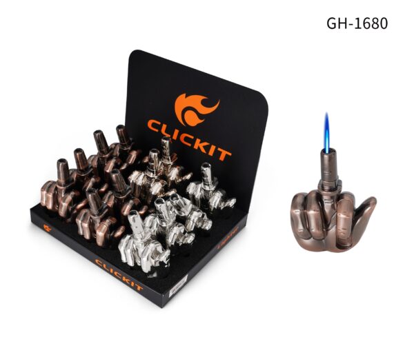 CLICK IT! MIDDLE FINGER LIGHTER | GH-1680 | 12/BX - Image 1