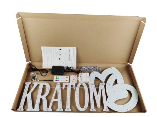 LED SIGN KRATOM LEAF - Image 3