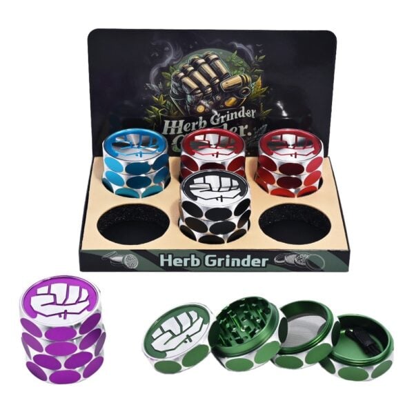 HERB GRINDER IRON GRIP SUPREME | HU013 | 6/DISPLAY - Image 4