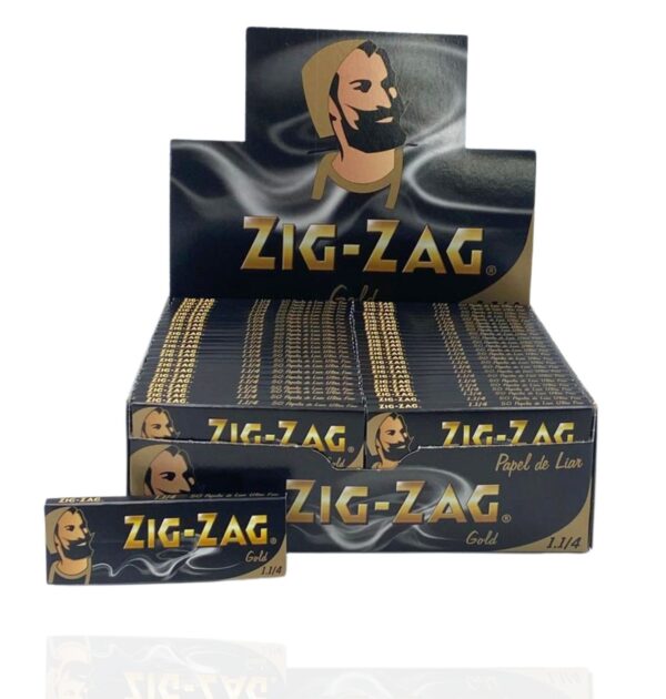 ZIG ZAG GOLD | 1 1/4 | 100/DISPLAY - Image 1