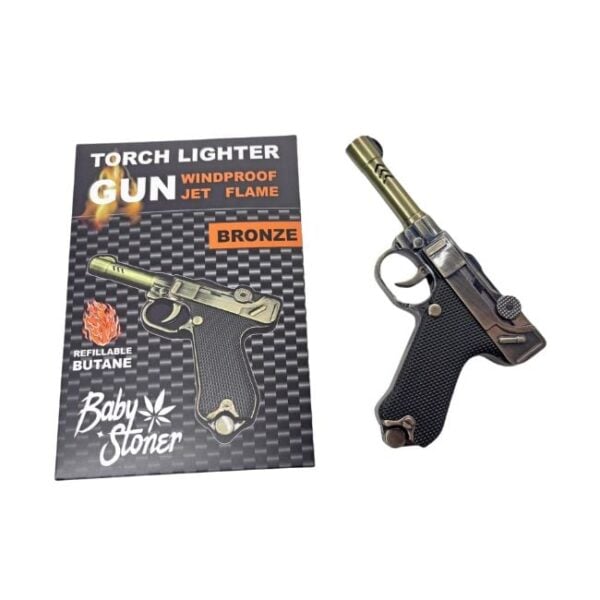 BABY STONER 'WINDPROOF JET FLAME GUN' TORCH LIGHTER | ASSORTED - Image 3