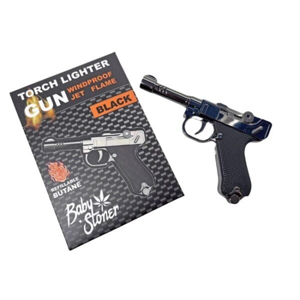 BABY STONER 'WINDPROOF JET FLAME GUN' TORCH LIGHTER | ASSORTED - Image 2