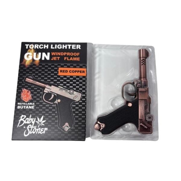 BABY STONER 'WINDPROOF JET FLAME GUN' TORCH LIGHTER | ASSORTED - Image 1