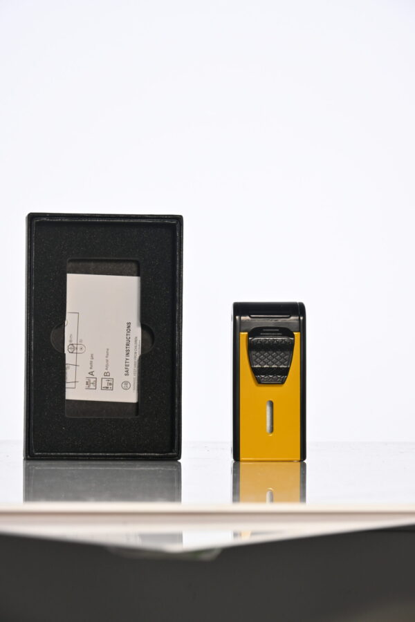 PRESTIGE DUAL FLAME TORCH LIGHTER w/CIGAR PUNCHER | DZ-381 - Image 3