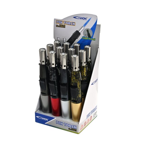 GHON TORCH PEN LIGHTER | HB-1521C | 12/DISPLAY - Image 1