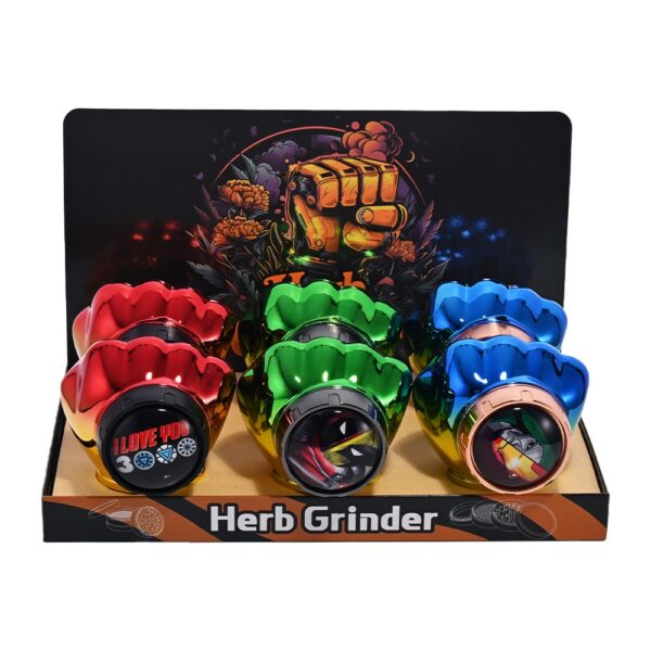 HERB GRINDER KNUCKLE DUSTER GRINDER | HU011 | 6/DISPLAY - Image 5
