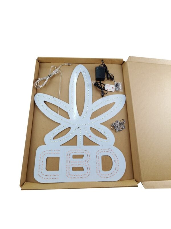 LED SIGN CBD  | GLOW LEAF CBD LED - Image 2
