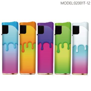 STAR 'COLOR DRIP' SLIDE TORCH LIGHTER | 02001T-12 | 50/DISPLAY