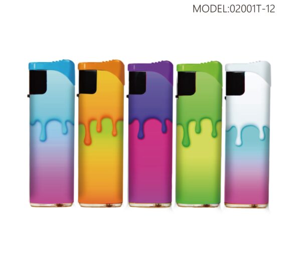 STAR 'COLOR DRIP' SLIDE TORCH LIGHTER | 02001T-12 | 50/DISPLAY - Image 1