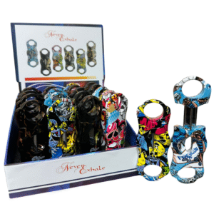 NEVER EXHALE 'CIGAR V CUTTER' | 30555 | ASSORTED DESIGNS | 20/DISPLAY