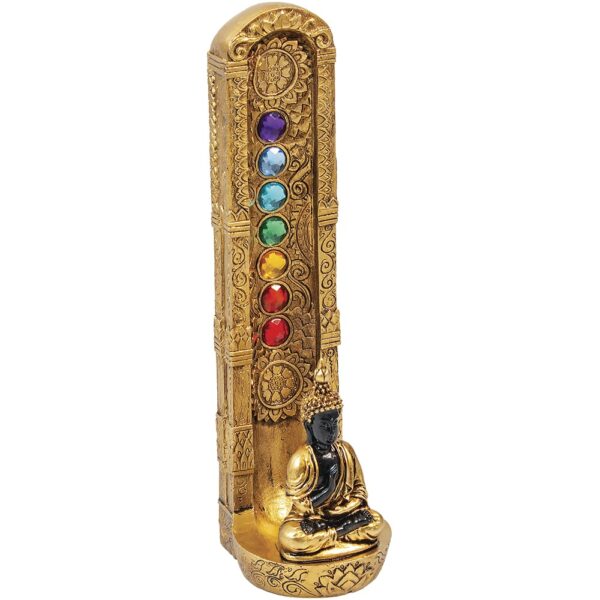 BUDDHA POLYSTONE INCENSE BURNER - Image 1
