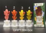 INAMO GLASS BONSAI 'HAND PIPE' | CORAL | GHP-1384 | 4"