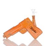 HIPSTER 'MINI PISTOL GLASS' WATER PIPE | GS031 | ASSORTED - Image 2