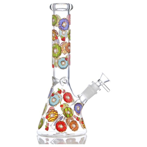 DONUT DELIGHT BEAKER BONG | HP061 | ASSORTED | 10" - Image 1