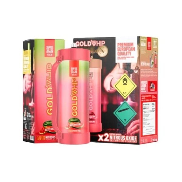 GOLD WHIP MAXI N2O CHARGER TANK | 2000g (3.3L) - Image 5