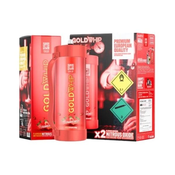 GOLD WHIP MAXI N2O CHARGER TANK | 2000g (3.3L) - Image 2