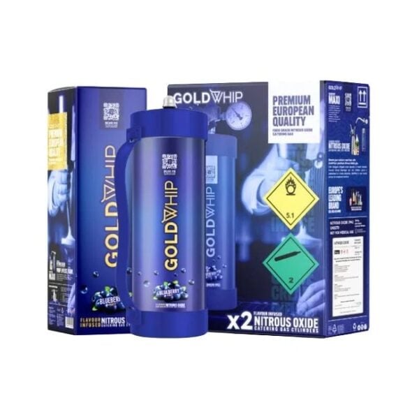 GOLD WHIP MAXI N2O CHARGER TANK | 2000g (3.3L) - Image 1