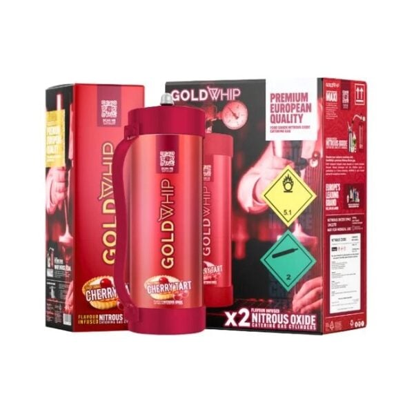GOLD WHIP MAXI N2O CHARGER TANK | 2000g (3.3L) - Image 4
